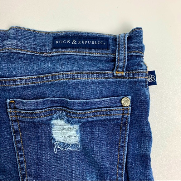 Rock & Republic Women’s Distressed Denim Shorts 8 - Picture 3 of 6
